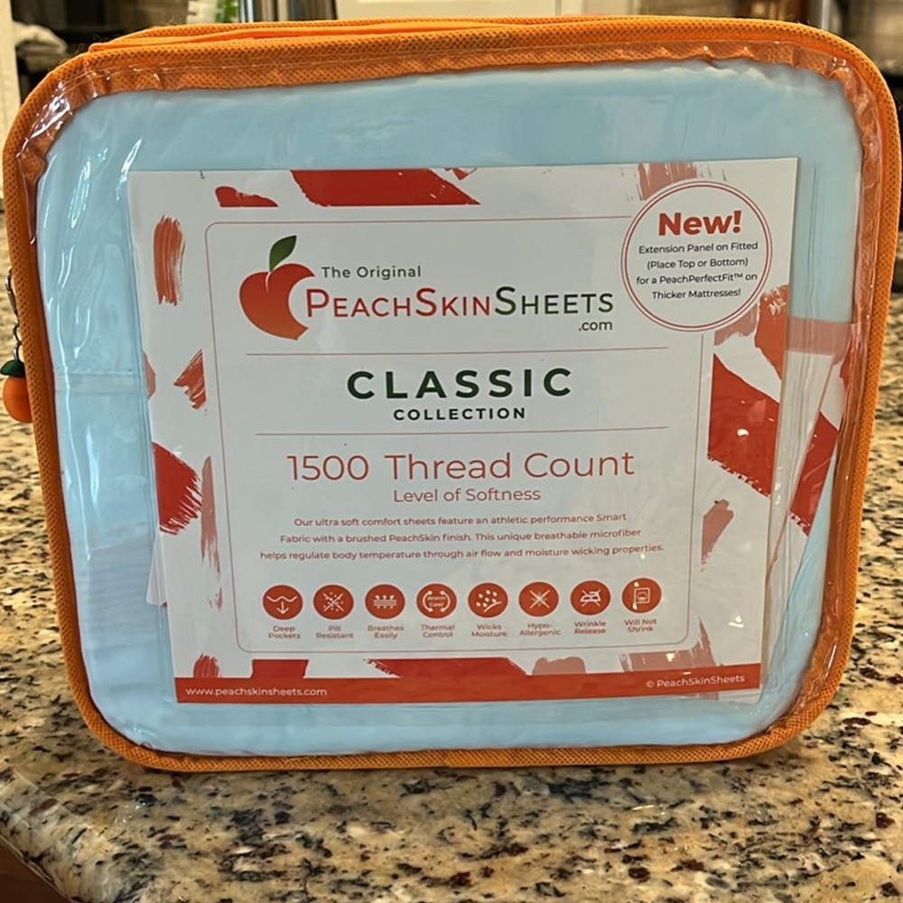 New peach skin sheets - XL Full